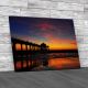 British Jetty Pier Canvas Print Large Picture Wall Art