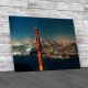 San Francisco Panorama At Night Lr Canvas Print Large Picture Wall Art