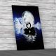 Swan Love Birds in Moon Canvas Print Large Picture Wall Art