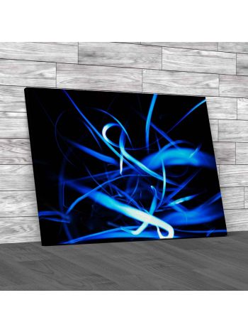 Wild Laser Light Canvas Print Large Picture Wall Art