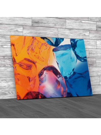 Ice Cubes Canvas Print Large Picture Wall Art