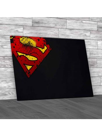 Superman Abstract Canvas Print Large Picture Wall Art