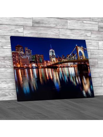 Pittsburgh Cityscape Canvas Print Large Picture Wall Art