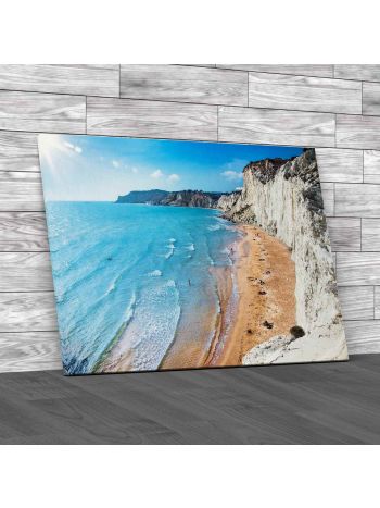 Scala Dei Turchi On Sicily Canvas Print Large Picture Wall Art