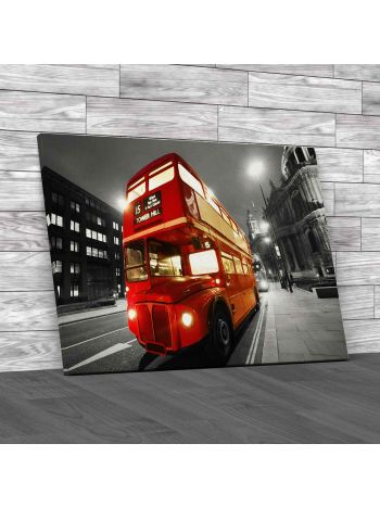 Londons Iconic Routemaster Bus Canvas Print Large Picture Wall Art
