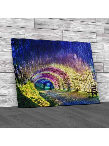 The Great Wisteria Flower Japan Canvas Print Large Picture Wall Art