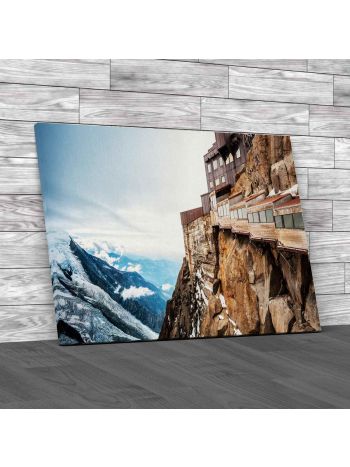 Aiguille Du Midi Mountain Canvas Print Large Picture Wall Art