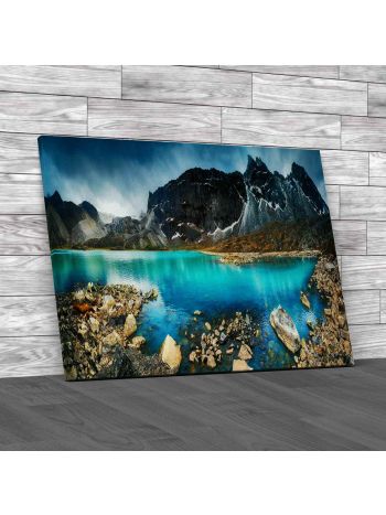 Gokyo Lake Himalayas Nepal Canvas Print Large Picture Wall Art