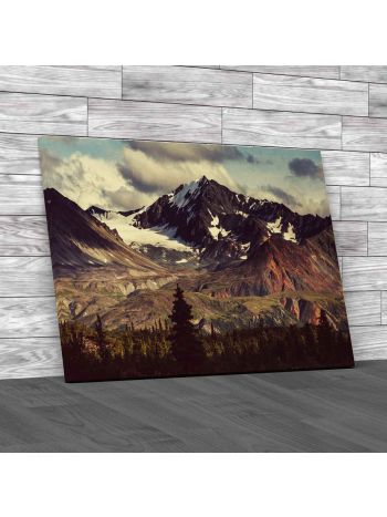 Denali Highway Alaska Canvas Print Large Picture Wall Art