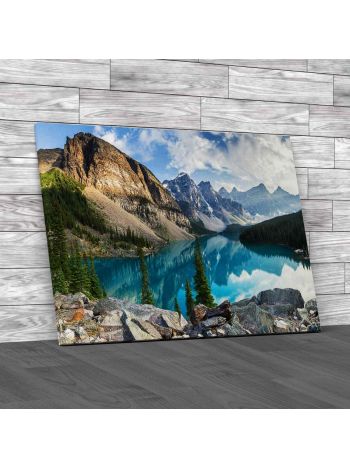 Moraine Lake Canada Canvas Print Large Picture Wall Art