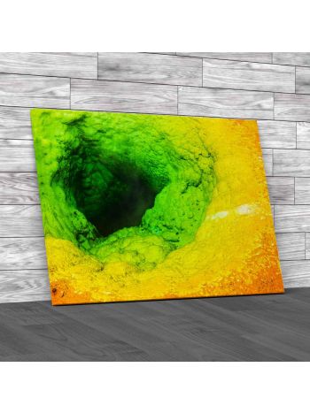 Morning Glory Pool From Above Canvas Print Large Picture Wall Art