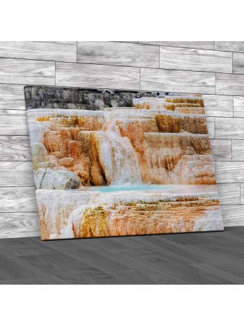 Mammoth Hot Springs Yellowstone Canvas Print Large Picture Wall Art