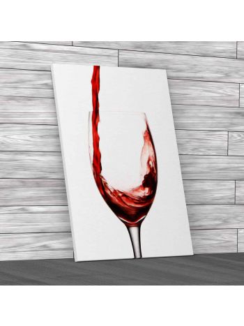 Pouring Wine into Glass Canvas Print Large Picture Wall Art
